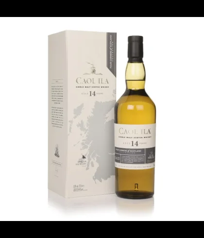 Fles Caol Ila 14 Years Old Four Corners of Scotland, single malt whisky, op voorraad bij slijterij t Bockje in Bathmen