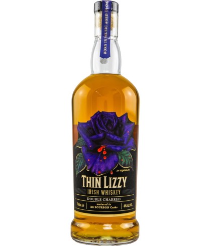 Fles Thin Lizzy Irish Whiskey, whisky, op voorraad bij slijterij t Bockje in Bathmen