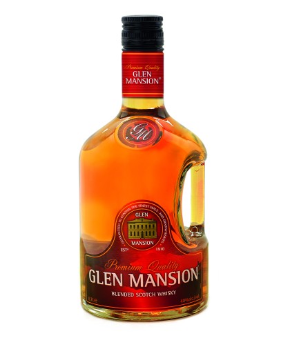 Fles Glen Mansion Whisky, whisky, op voorraad bij slijterij t Bockje in Bathmen