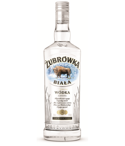 Wodka Zubrowka Biala Vodka van Zubrowka, bij slijterij ’t Bockje in Bathmen