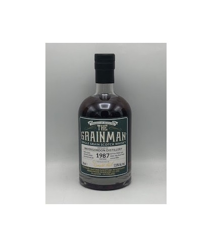 Fles The Maltman Invergordon 1987, enkel vat gebotteld door The Maltman uit Glasgow, op voorraad bij slijterij t Bockje in Bathmen