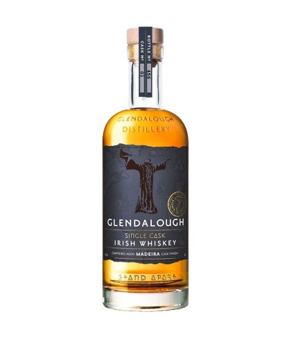 Fles Glendalough Madeira Single Cask Finish, single malt whisky, op voorraad bij slijterij t Bockje in Bathmen