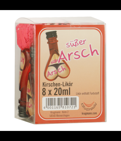 Susser Arsch kersenlikeur set 8x2cl