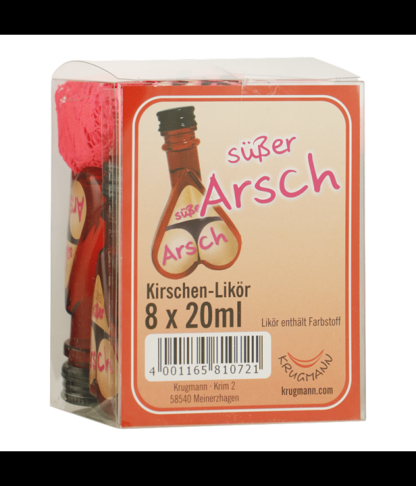 Susser Arsch kersenlikeur set 8x2cl bij t Bockje in Bathmen