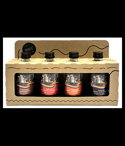 Geschenk Battumse Miniaturen 4x5cl, bij slijterij ’t Bockje in Bathmen