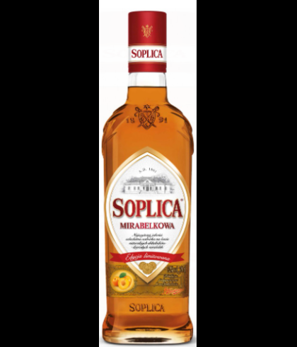 Fles Soplica Mirabelkowa, wodka, op voorraad bij slijterij t Bockje in Bathmen
