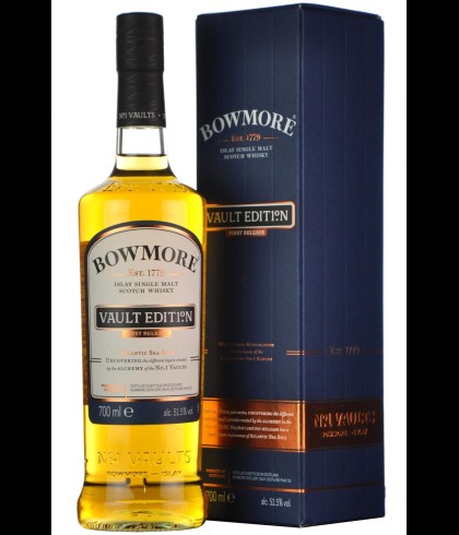 Fles Bowmore Vault Release No. 1, single malt whisky, op voorraad bij slijterij t Bockje in Bathmen
