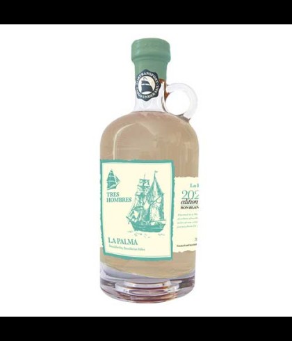 Fles Tres Hombres Rum Ed. 36 La Palma Puro VII, rum, op voorraad bij slijterij t Bockje in Bathmen
