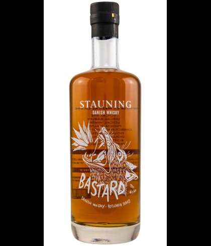 Fles Stauning Bastard, Deense whisky uit West-Jutland, op voorraad bij slijterij t Bockje in Bathmen