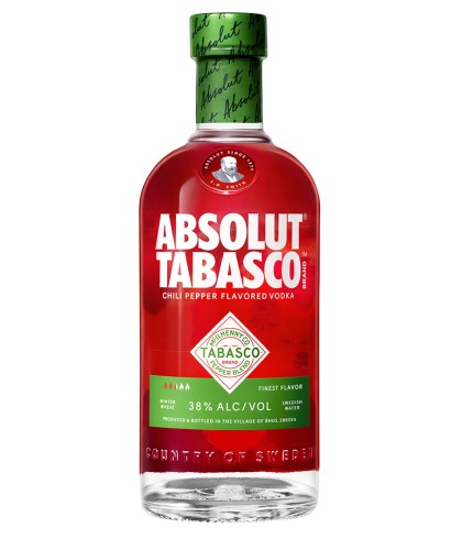 Wodka Absolut Tabasco van Absolut, bij slijterij ’t Bockje in Bathmen