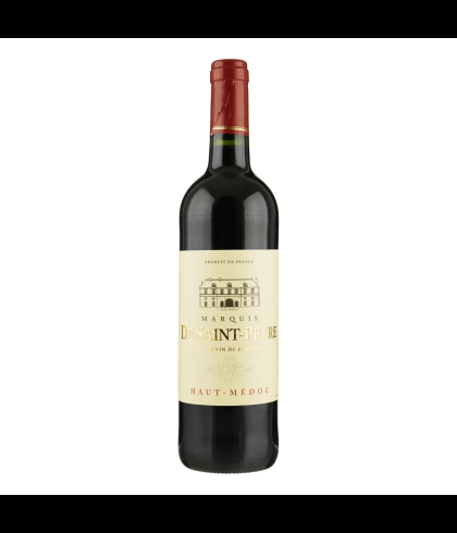 Fles Marquis de Saint Peyre Haut-Medoc, wijn op voorraad bij slijterij t Bockje in Bathmen