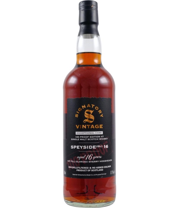 Signatory Speyside 16 (GL) 16 Years Old 100 Proof Edition Oloroso bij t Bockje in Bathmen
