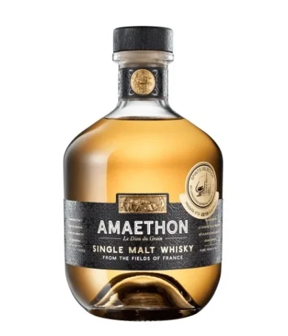 Fles Amaethon French Single Malt, whisky, op voorraad bij slijterij t Bockje in Bathmen