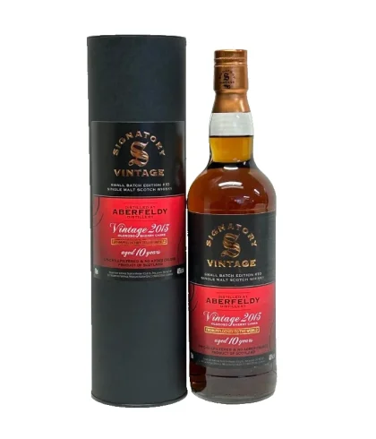 Fles Signatory Vintage Aberfeldy 2013 Small Batch Edition #10, Highland single malt whisky, op voorraad bij slijterij t Bockje in Bathmen