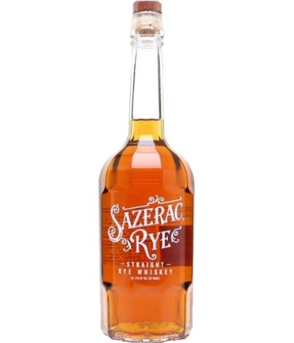 Fles Sazerac Straight Rye, whisky, op voorraad bij slijterij t Bockje in Bathmen