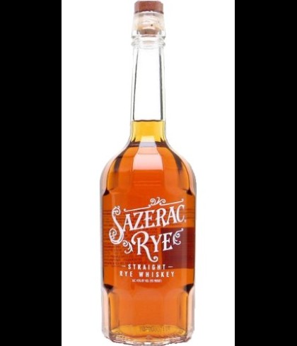 Fles Sazerac Straight Rye, whisky, op voorraad bij slijterij t Bockje in Bathmen