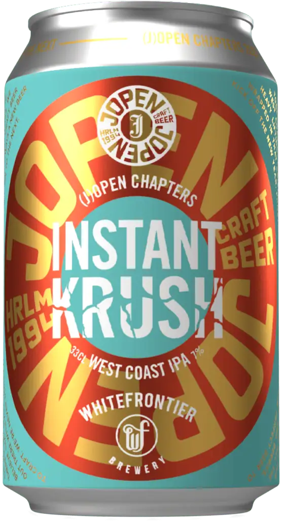 Fles Jopen Chapter 1 Instant Krush Westcoast IPA, bier van Jopen, op voorraad bij slijterij t Bockje in Bathmen