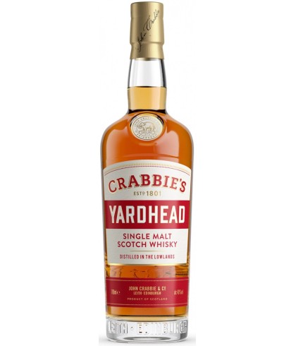 Fles Crabbie's Yardhead Single Malt, whisky, op voorraad bij slijterij ’t Bockje in Bathmen