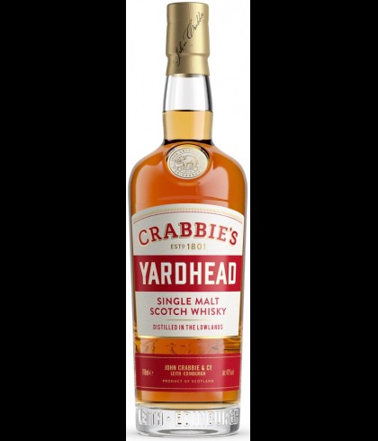 Fles Crabbie's Yardhead Single Malt, whisky, op voorraad bij slijterij t Bockje in Bathmen