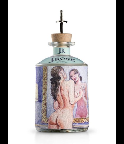 Fles J.Rose London Dry Artisan Gin #5, gin, op voorraad bij slijterij t Bockje in Bathmen
