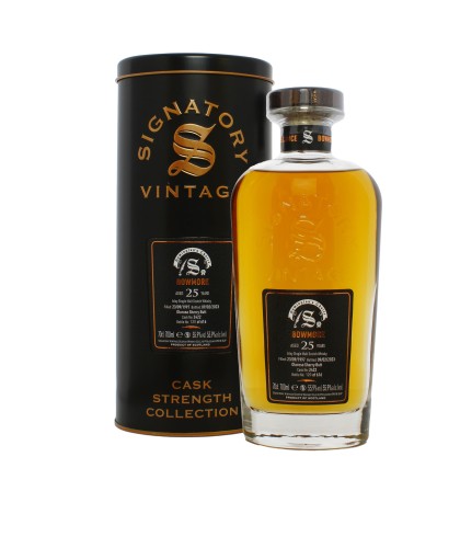 Fles Signatory Vintage Bowmore 25 Years Old, single malt whisky, op voorraad bij slijterij t Bockje in Bathmen