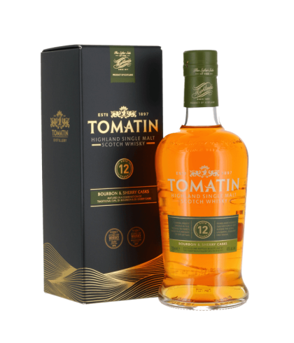 Fles Tomatin The Sauternes Edition 12 Years Old, Highland single malt whisky, op voorraad bij slijterij t Bockje in Bathmen