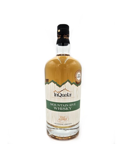 Fles inQuota Mountain Single Malt Whisky Villa de Varda, whisky, op voorraad bij slijterij ’t Bockje in Bathmen
