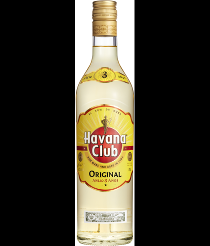 Fles Havana Club Añejo 3 Años, rum, bij slijterij t Bockje in Bathmen