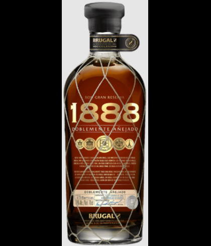Fles Brugal 1888, rum, bij slijterij t Bockje in Bathmen