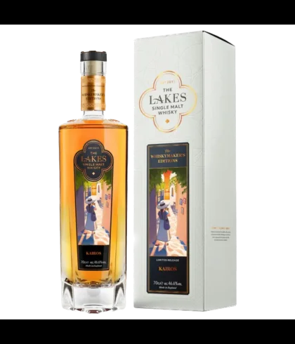 Fles The Lakes Whiskymakers Edition Kairos, Engelse whisky uit Cumbria, op voorraad bij slijterij t Bockje in Bathmen