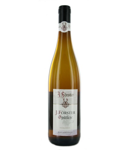 Fles J.Förster Rheinhessen Spätlese, wijn op voorraad bij slijterij t Bockje in Bathmen