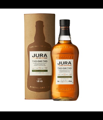 Fles single malt van Jura, op voorraad bij slijterij t Bockje in Bathmen