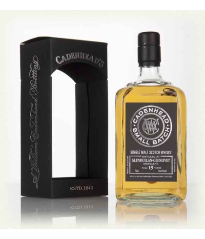 Fles Cadenhead’s Glendullan 19 Years Old, single malt whisky, op voorraad bij slijterij t Bockje in Bathmen