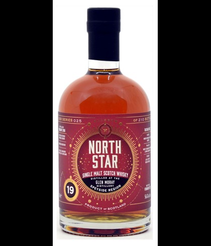 Fles North Star Glen Moray 19 Years Old, Schotse whisky van bottelaar North Star Spirits, op voorraad bij slijterij t Bockje in Bathmen