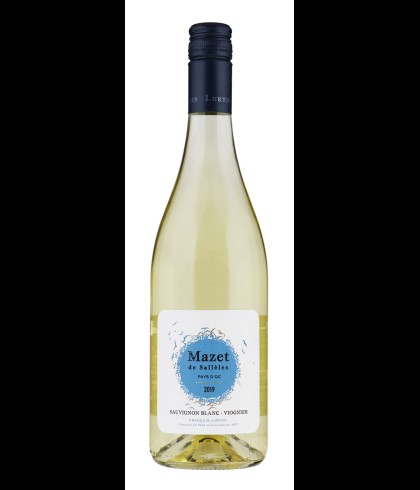 Fles Mazet de Nizas Sauvignon Blanc-Viognier, wijn op voorraad bij slijterij t Bockje in Bathmen