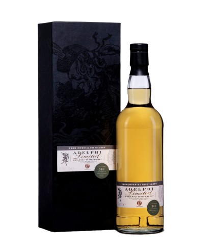 Fles Adelphi Imperial 1996, single malt whisky, op voorraad bij slijterij t Bockje in Bathmen