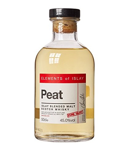 Fles Elements of Islay Peat Pure Islay, single malt whisky, op voorraad bij slijterij t Bockje in Bathmen