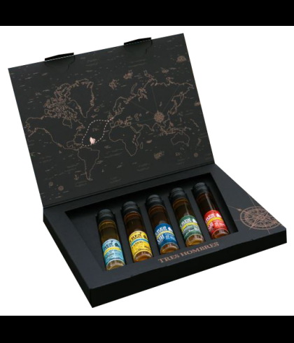 Fles Tres Hombres Sailed Treasures Gift Box, rum, bij slijterij t Bockje in Bathmen