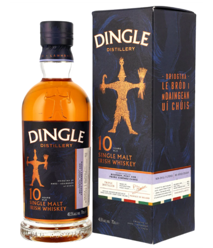 Fles Dingle 10 Years Old Single Malt, single malt whisky, op voorraad bij slijterij t Bockje in Bathmen