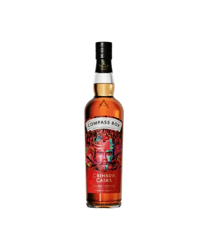 Fles Compass Box Crimson Casks, single malt whisky, op voorraad bij slijterij t Bockje in Bathmen