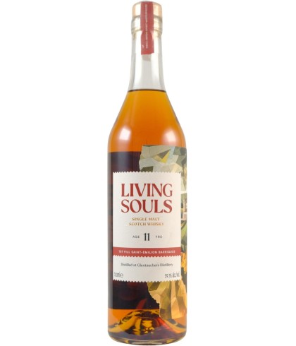 Fles whisky van bottelaar Living Souls, op voorraad bij slijterij t Bockje in Bathmen