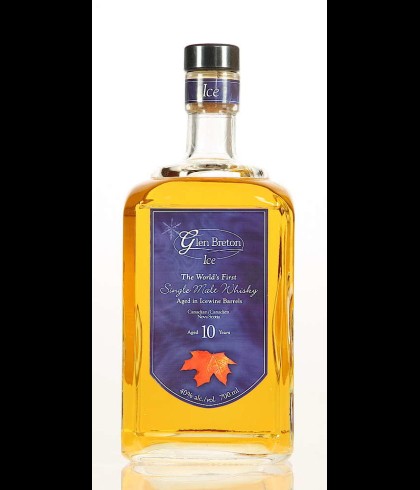 Fles Glen Breton 10 Years Old Ice Wine Barrel, whisky, op voorraad bij slijterij t Bockje in Bathmen