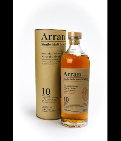 Fles Arran 10 Years Old, single malt whisky, op voorraad bij slijterij t Bockje in Bathmen