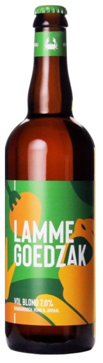 Fles Lamme Goedzak, bier van Lamme, op voorraad bij slijterij t Bockje in Bathmen
