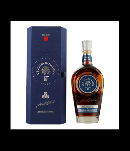 Brandy Vecchia Romagna Brandy Riserva 18 Years Old van Vecchia Romagna, bij slijterij ’t Bockje in Bathmen
