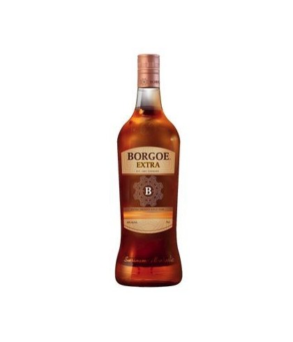 Fles Borgoe Extra, rum, bij slijterij t Bockje in Bathmen