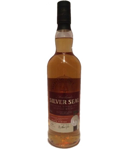 Fles Silver Seal Chassagne Montrachet Burgundy Wood Finish, whisky, op voorraad bij slijterij ’t Bockje in Bathmen