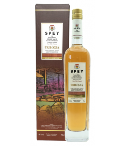 Fles Spey Trilogia, whisky, bij slijterij ’t Bockje in Bathmen