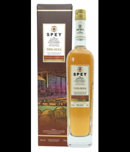 Fles Spey Trilogia, whisky, bij slijterij t Bockje in Bathmen