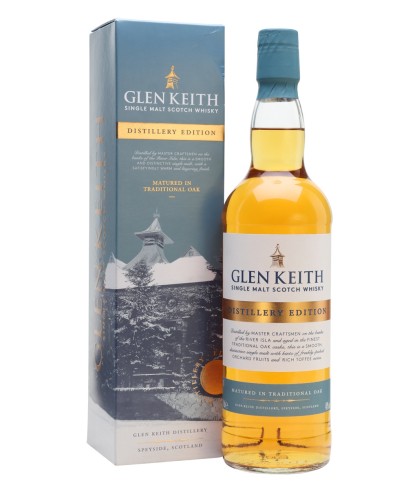 Fles Glen Keith Distillery Edition, whisky, op voorraad bij slijterij ’t Bockje in Bathmen
